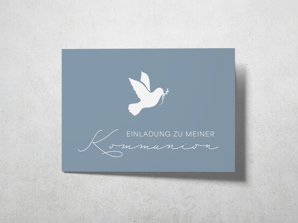 Kommunion_Taube_Blau_A6_quer_front