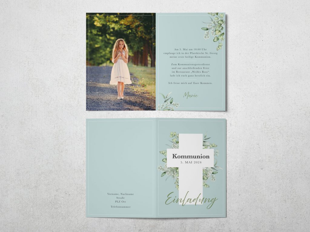 Kommunion_Kreuz_Blätter_HG_A6_offen