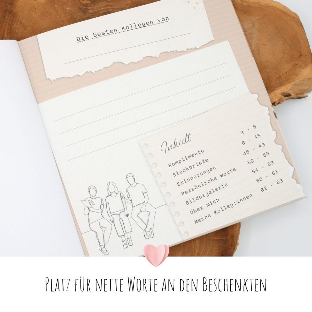 Freundebuch Kollegen Abschiedsgeschenk