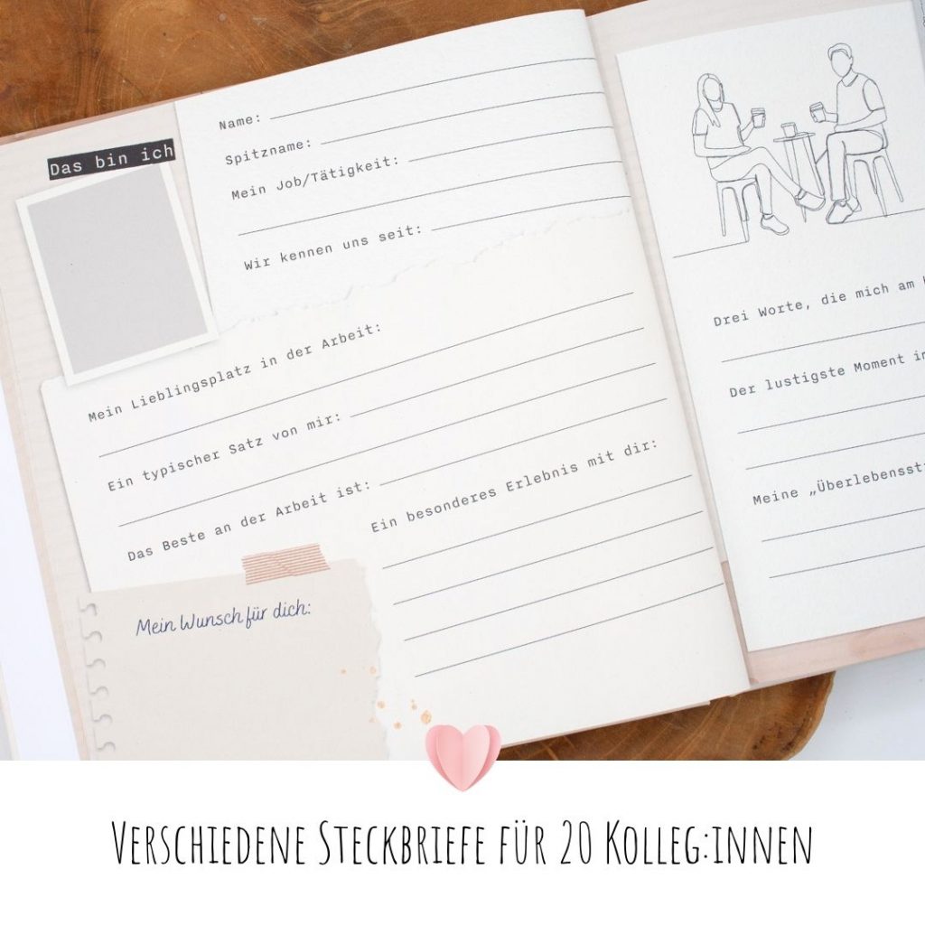 Freundebuch Kollegen Abschiedsgeschenk