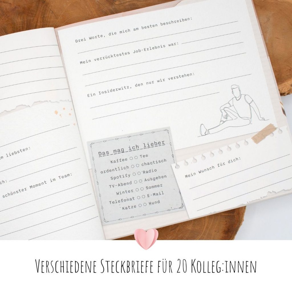 Freundebuch Kollegen Abschiedsgeschenk